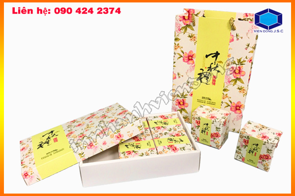 Bộ khay túi đựng bánh trung thu đẹp, chính hãng chất lượng | In nhanh Lay ngay Ha Noi HCM, Cung cap Tui, Hop dung qua