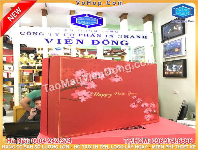 Cơ sở sản xuất hộp quà tết  | Tại Quận 10-TP HCM | In nhanh Lay ngay Ha Noi HCM, Cung cap Tui, Hop dung qua