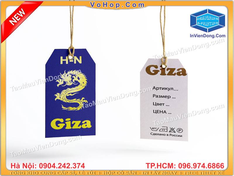 Địa chỉ in tag mác quần áo lấy ngay  | In nhanh Lay ngay Ha Noi HCM, Cung cap Tui, Hop dung qua