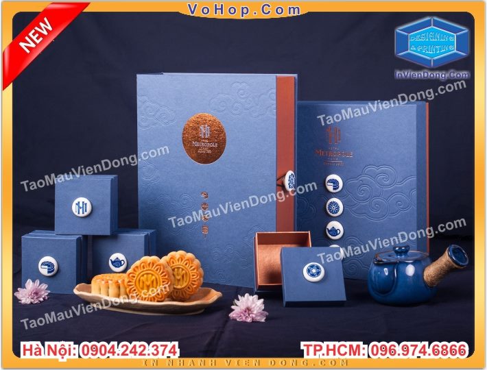 Xưởng Sản Xuất Vỏ Hộp Đựng Bánh Trung Thu Theo Yêu Cầu | In nhanh Lay ngay Ha Noi HCM, Cung cap Tui, Hop dung qua