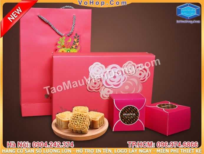 Hộp đựng bánh trung thu sang trọng | In nhanh Lay ngay Ha Noi HCM, Cung cap Tui, Hop dung qua