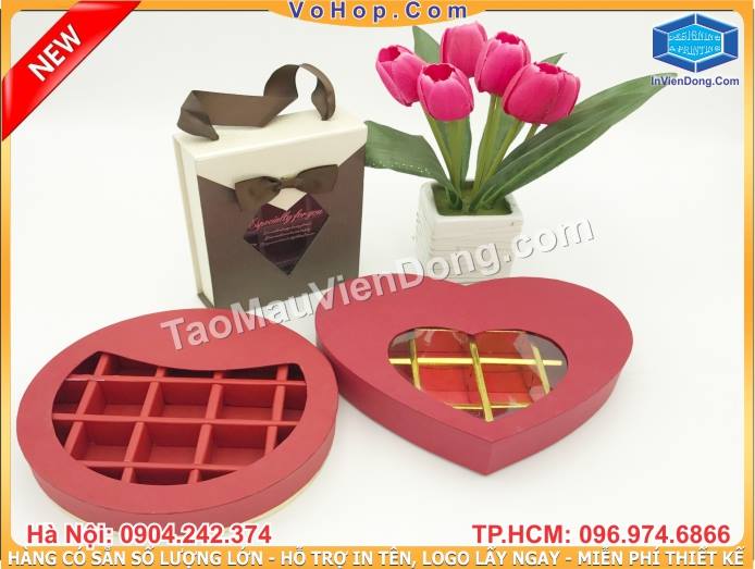 Địa chỉ tin cậy để mua hộp đựng socola  giá rẻ  | In nhanh Lay ngay Ha Noi HCM, Cung cap Tui, Hop dung qua